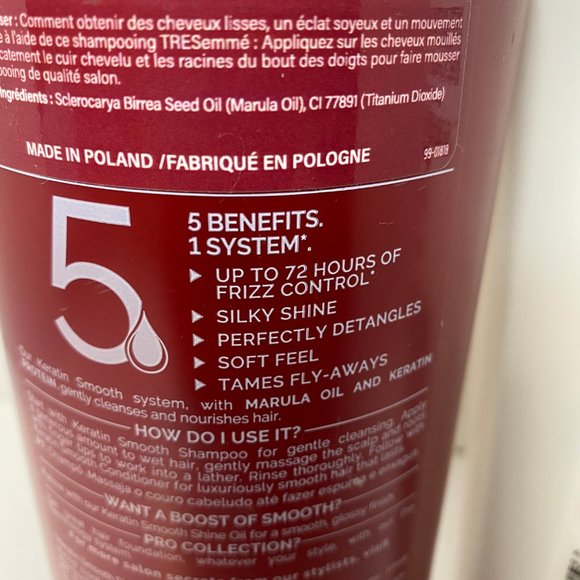 2 Bottles TRESemme Keratin Smooth Shampoo & Conditioner - Picture 3 of 4
